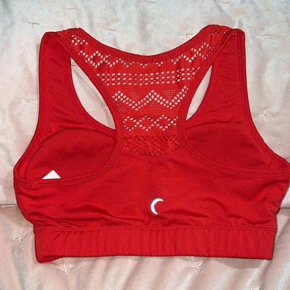 ZYIA Active Red Bomber Sports Bra, size S - Picture 3 of 5